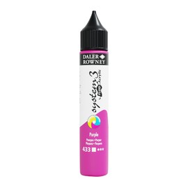 Daler-Rowney System3 Acrylic Paint, Plastic Bottle, Fluid, 1oz - 29.5 ml, Purple