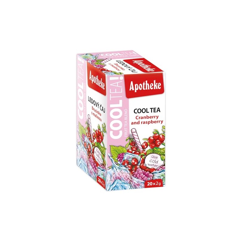 Apotheke COOLTEA Cranberry with Raspberry| Tea Bags 20x2 g |