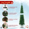 5FT Pre-Lit Pencil Christmas Tree with 300 LED Lights, Artificial