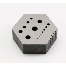 Generic Replacement for Hexagonal Anvil Bench Block Staking Riveting Drilling Tool Clocks Watch Hex