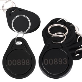 MktStleat100pcs Black 26 bit Keyfobs Proximity Fob Works with Prox Key ISOProx 1346 1386 1326 H10301 Format Readers.Compatible with Most Card Access Control Systems on The Market (100)