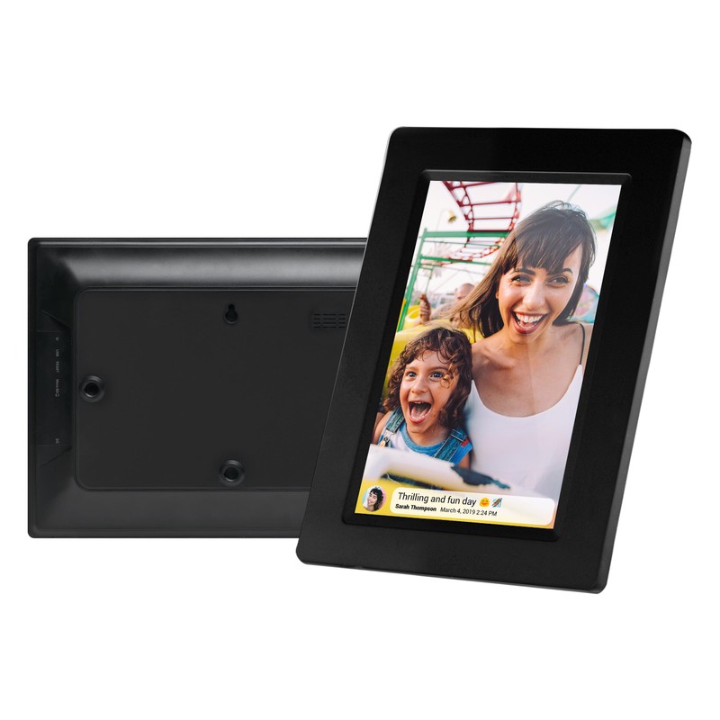 Denver Digitaler Bilderrahmen Schwarz PFF-710 Frameo 7 Zoll