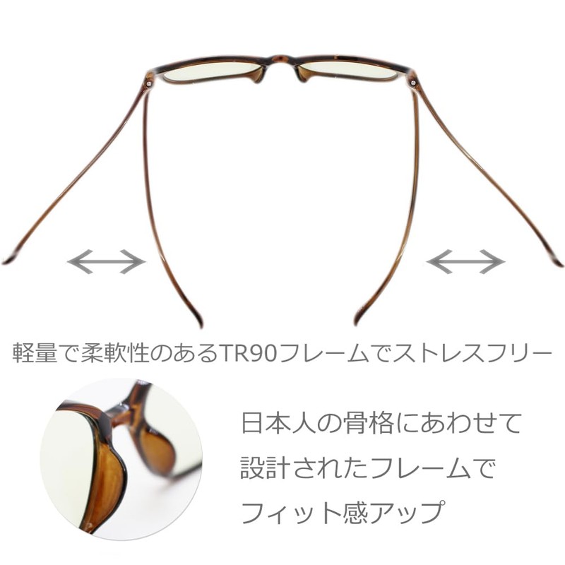 [エイトトウキョウ] 老眼鏡 シンライト レディース かわいい ブルーライトカット 1.0 おしゃれ メンズ UVカット