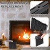 PATIKIL Fireplace Brush Replacement Head, 4 Pcs Plastic Oblong Broom