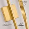 AIRYPHANT 48in Gold LED Vanity Light Harwired Wall Sconce, Long