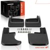 A-Premium Set of 4PCS Mud Flaps Splash Guards Mudguards Mudflaps
