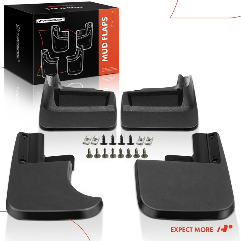 A-Premium Set of 4PCS Mud Flaps Splash Guards Mudguards Mudflaps