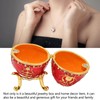 Egg Style Jewelry Trinket Box Zinc Alloy Hand Painted Enameled