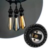 Aplstar Black E26/ E27 Light Sockets, Retro Edison Lamp Holder