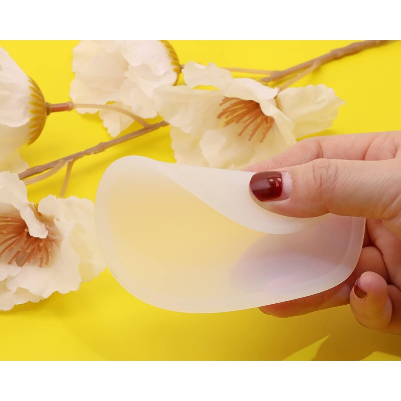 ONLYKXY 3 Pieces 3.93 Inch Silicone Coasters, Round Coasters for