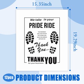 12PCS Paper Floor Mats for Cars,Thickened Papers Mat for Car Detailing with Thoughtful Slogans & Cute Patterns,Universal Disposable Car Floor Mats Cars Interior Accessories