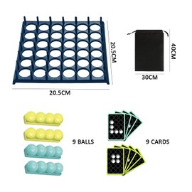 1 Set of Bouncing Ball Tabletop Games, 1 Piece Black Non-woven Drawstring Pocket, Board Game, Bounce Game, Decompression Game, Games for Kids and Adults