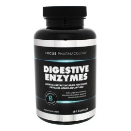 Focus Pharmacology Mezcla Enzimas Digestivas Y Probióticos  Digestive Enzymes  Probiotics Blend, 180 Caps                                             