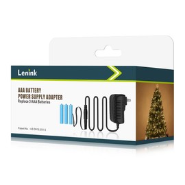 Lenink AC Power Supply Adapter for AAA Battery,Replace 3 AAA Battery,Black