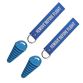 0.6"-1.5" Wash Plugs, Mufflers Exhaust Silencer Motorcycle Dirt Bike 2 Stroke w/Streamer Remove Before Start Engine ATV Quad Rubber Exhaust Pipe Plugs (Blue)