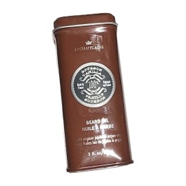 LA CHATELAINE Beard Oil in Bourbon Vanilla 1.0 oz/30ml NEW VEGAN Made In FRANCE