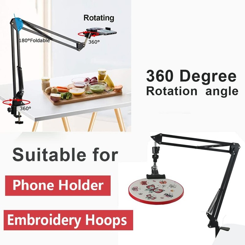 Hand Embroidery Hoop Holder Adjust Embroidery Hoop Stand Metal Embroidery