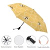Vhcawsu Yellow Bees Honeycomb Umbrella Windproof Travel Umbrella Automatic Compact