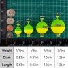 Dr.Fish 10 Pack Weighted Fishing Bobbers EVA Foam Snap-on Spring