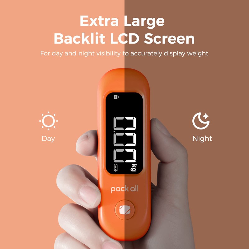 pack all 110 Lbs Luggage Scale, Digital Handheld Baggage Scale,