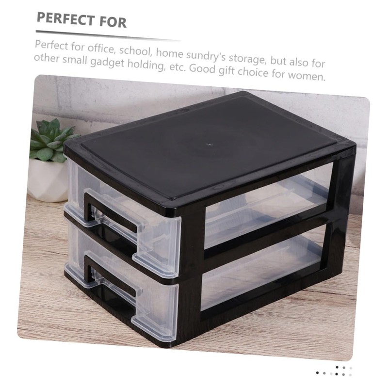 WHAMVOX 2pcs Organizer for Desk Storage Stationery and Cosmetics Storage