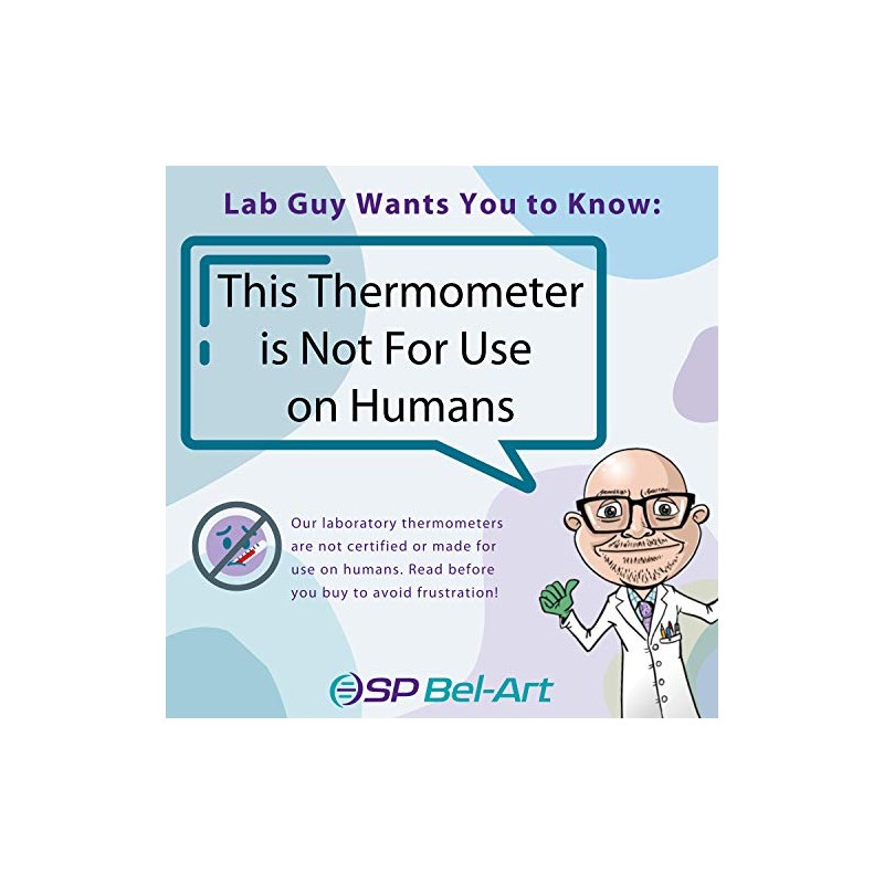 SP H-B DURAC General Purpose Lab Thermometer Total Immersion Glass