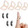 RonJea 8Pcs Oval Finger Splints & Click-Lock Adjustment Kit, 4
