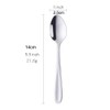 SBOMHS Espresso Spoon Small 14 cm Coffee Spoon Set Silver