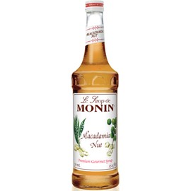 Monin - Macadamia Nut Syrup | Premium Syrup for Lattes, Cappuccinos, Hot Cocoas & More | Clean Label, No Artificial Flavors, No Artificial Preservatives (BPA-Free Glass Bottle, 750 ml)