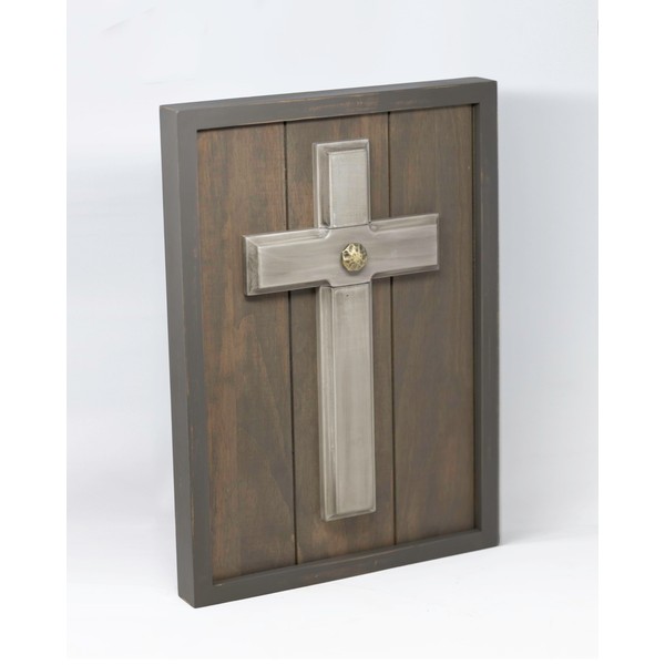 Unity Cross® Hand-Finished Gray Wash for Your Wall; Unity Candle Unity Sand Elegant Alternative