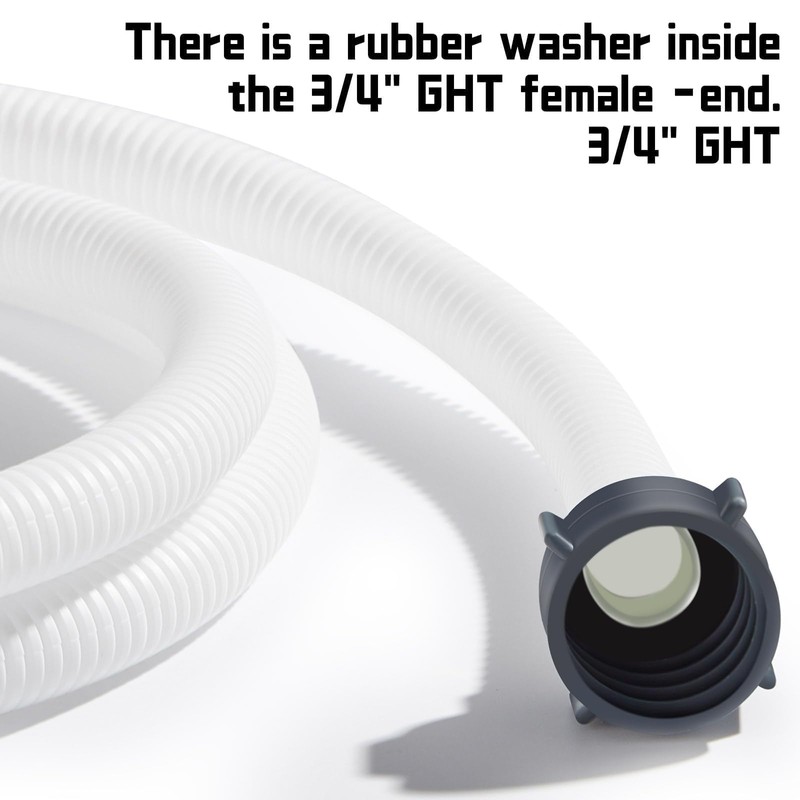 Conderyang Dehumidifier Drain Hose 3/4 Inches FHT Connection with Rust-Resistant