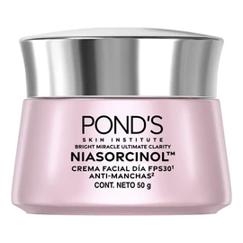 Crema Facial de Día Pond's Bright Miracle | Niasorcinol para Manchas y Luminosidad | SPF 30 50 g
