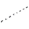 2Pc Platinum Emblem 3D Letter Badge Sticker Rear Bedside Nameplate