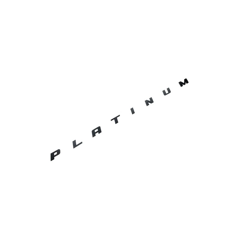 2Pc Platinum Emblem 3D Letter Badge Sticker Rear Bedside Nameplate