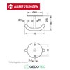 Gedotec Coat Hook Black | 1 Piece | Ceiling Hook
