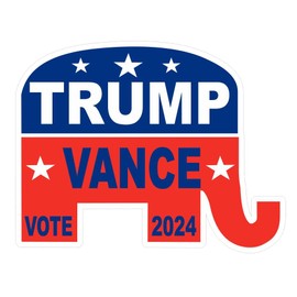 Generic Trump Vance 2024 Bumper Sticker Decal Vinyl Sticker Auto Car Truck Bumper Sticker B37