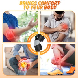 TOVE KNIGHTY TOVE KNIGHTY Knee Massager,Heating Pad for Shoulder Elbow,3-in-1 Electric Knee Massager,Heating Pad with 6 Heating Levels,3 Massage Modes & Timer