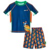 Playshoes Boys 2-Piece Rash Guard Set, The Mouse Shorts, 98-104