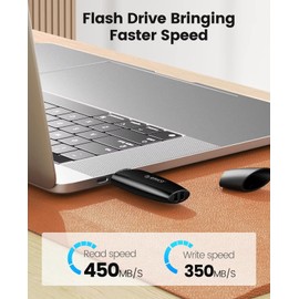 ORICO 405 MB/s Flash Drive 128GB, Memory Stick USB3.2 Reading Thumb Drive with Keychain USB Flash Drive Metal USB Drive Data Storage Compatible with Computer/Laptop（UFSD）