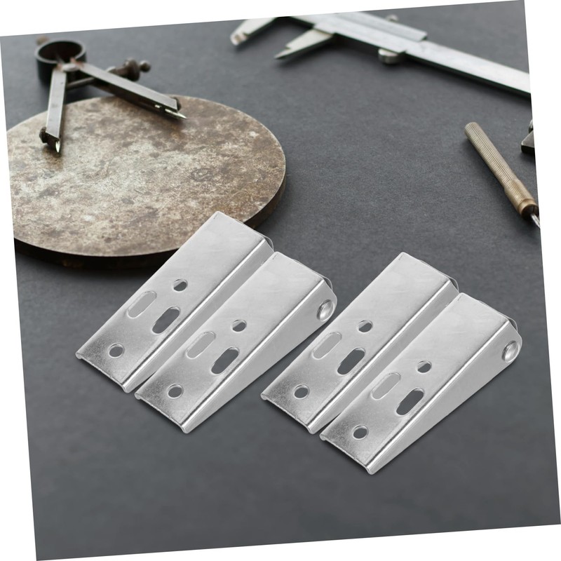 Mobestech 4pcs Wooden Door Support Caster Wheels Mini Side Mount