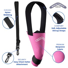 Walkabout Harnesses Pink Knee Brace for Dogs Treat ACL, CCL Injury, Arthritis, Joint Pain, Fatigue and Stress with the Walkabout Knee Brace (Medium-Large Right)