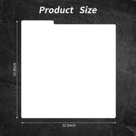 12 Inches Vinyl Record Dividers White Hard PP Material Category Tab Double-Side Plastic Record Guides for LP, Album Crate, Bookshelf Organizer (10)