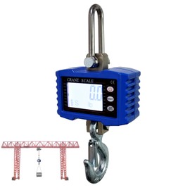 Bigorenda Digital Crane Scale,2200LB/1000KG Digital Hanging Scale,High Precision Heavy Duty Industrial Crane Scale LCD Backlight Remote Control,Unit Change/Data Hold/Tare/Zero,for Fishing,Deer,Factory