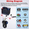 x xotic tech ATV Light Switch 12V Handlebar Switch Waterproof