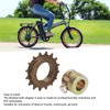 POENVFPO 16T Freewheel with 20mm Adapter, Iron Replacement Lightweight Flywheel
