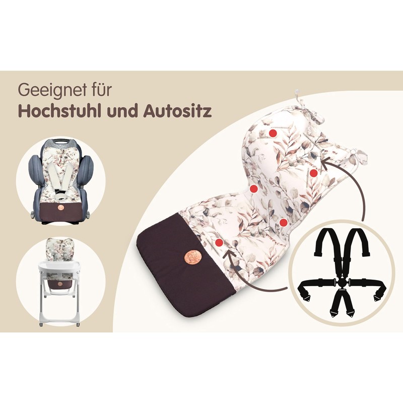 Seat Cover Pram Insert - Buggy Cushion Seat Insert for