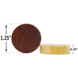 DA VINCI 1.25 inch Wood Backgammon or Checkers pieces - 30 pieces with Bag