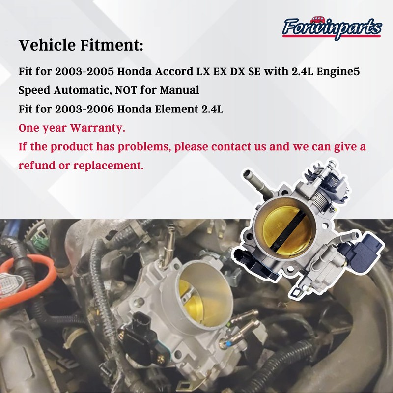 Throttle Body for 2003 2004 2005 Honda Accord DX LX