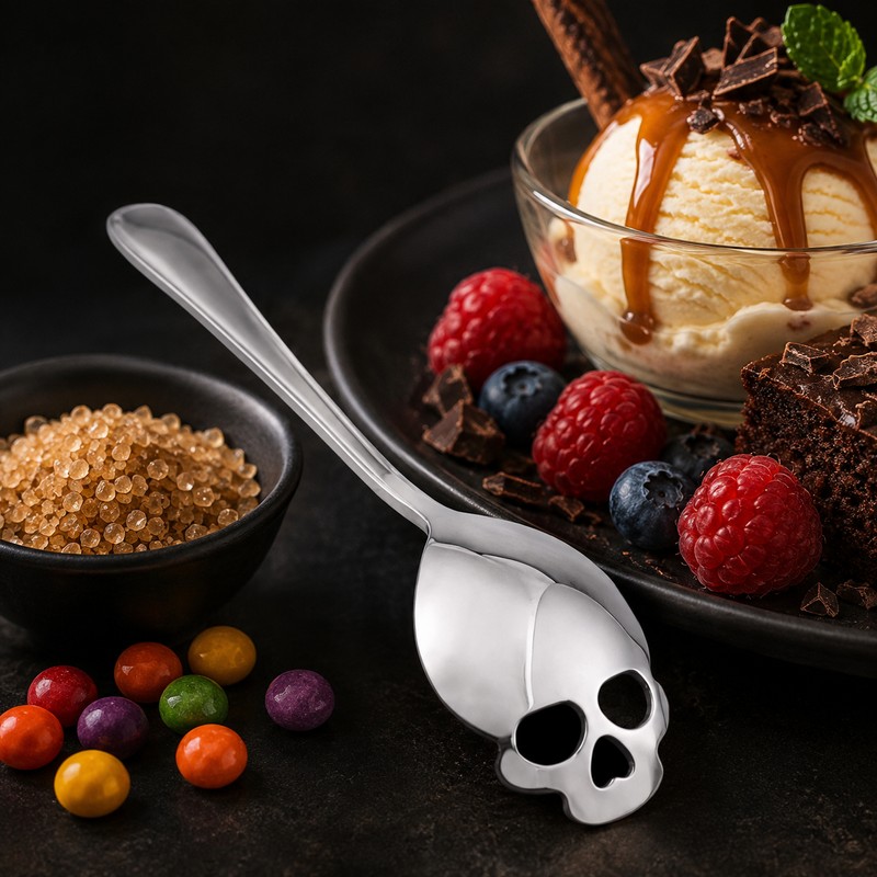 Skull Coffee Scoop for Kitchen & Tableware – Stainless Steel