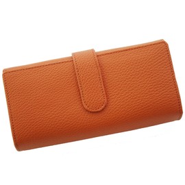 MOMO AN-469 Women's Accordion Wallet Long Card Wallet, orange